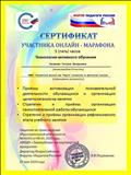 Сертификат участника онлайн -марафона "Технологии активного обучения" Сертификат участника онлайн -марафона "Технологии активного обучения"