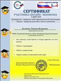 Сертификат участника онлайн-марафона "Руководитель- продюсер своей организации. Педагог- продюсер для себя и своего коллектива" Сертификат участника онлайн-марафона "Руководитель- продюсер своей организации. Педагог- продюсер для себя и своего коллектива"