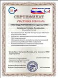 Сертификат участника вебинара "Тико - моделирование! Конструктор Тико!" Сертификат участника вебинара "Тико - моделирование! Конструктор Тико!"